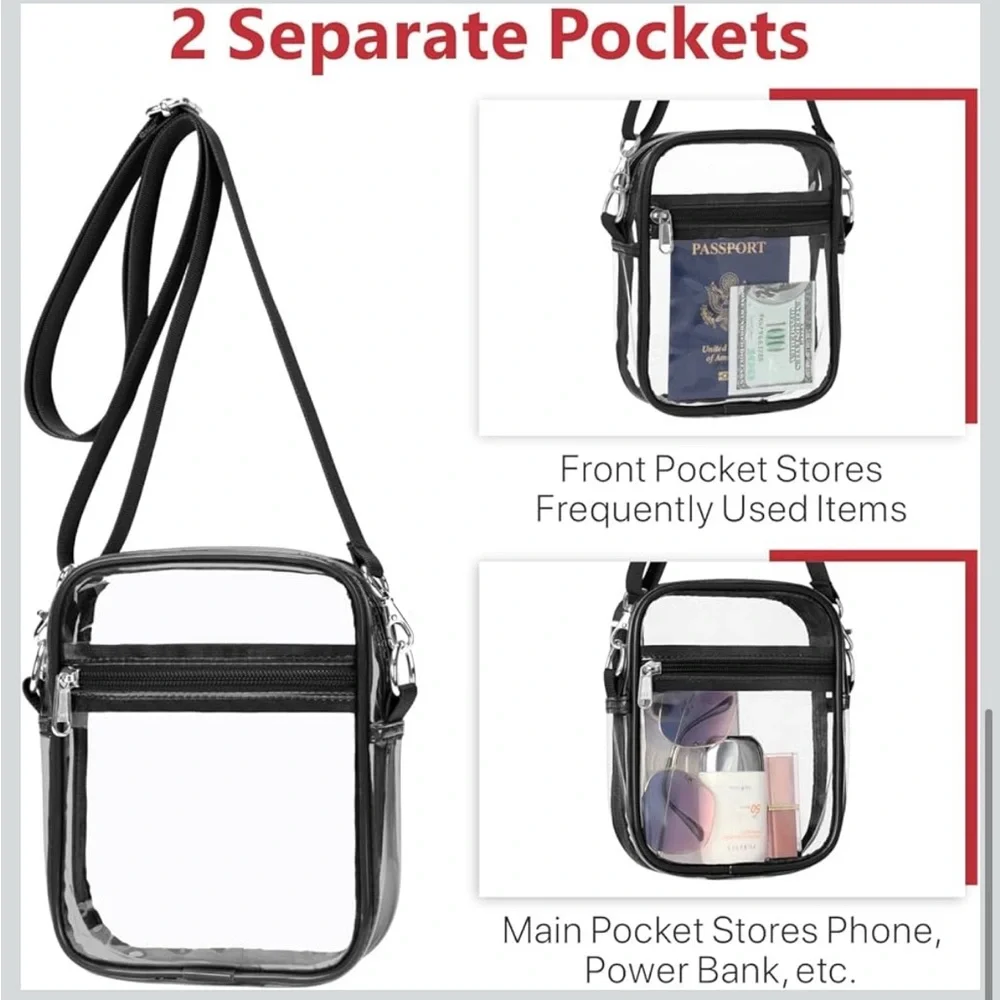 Clear Stadium Crossbody Bag - Picture 6 of 11